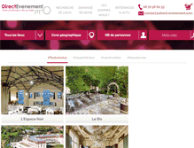 Tablet Screenshot of direct-evenement.com